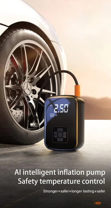 Wireless Electric Air Pump, Car Air Compressor, Tire Inflator Pump for Motorcycle, Bicycle, or Boat